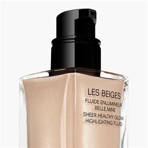 chanel les beige highlighting fluid|chanel foundation 12 beige rose.